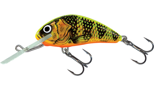 Salmo Hornet 4cm Gold Fluo Perch - Floating