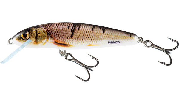 Salmo Floating Minnow M5F-GS in GREY SILVER for Crappie/Trout/Perch/Walleye 