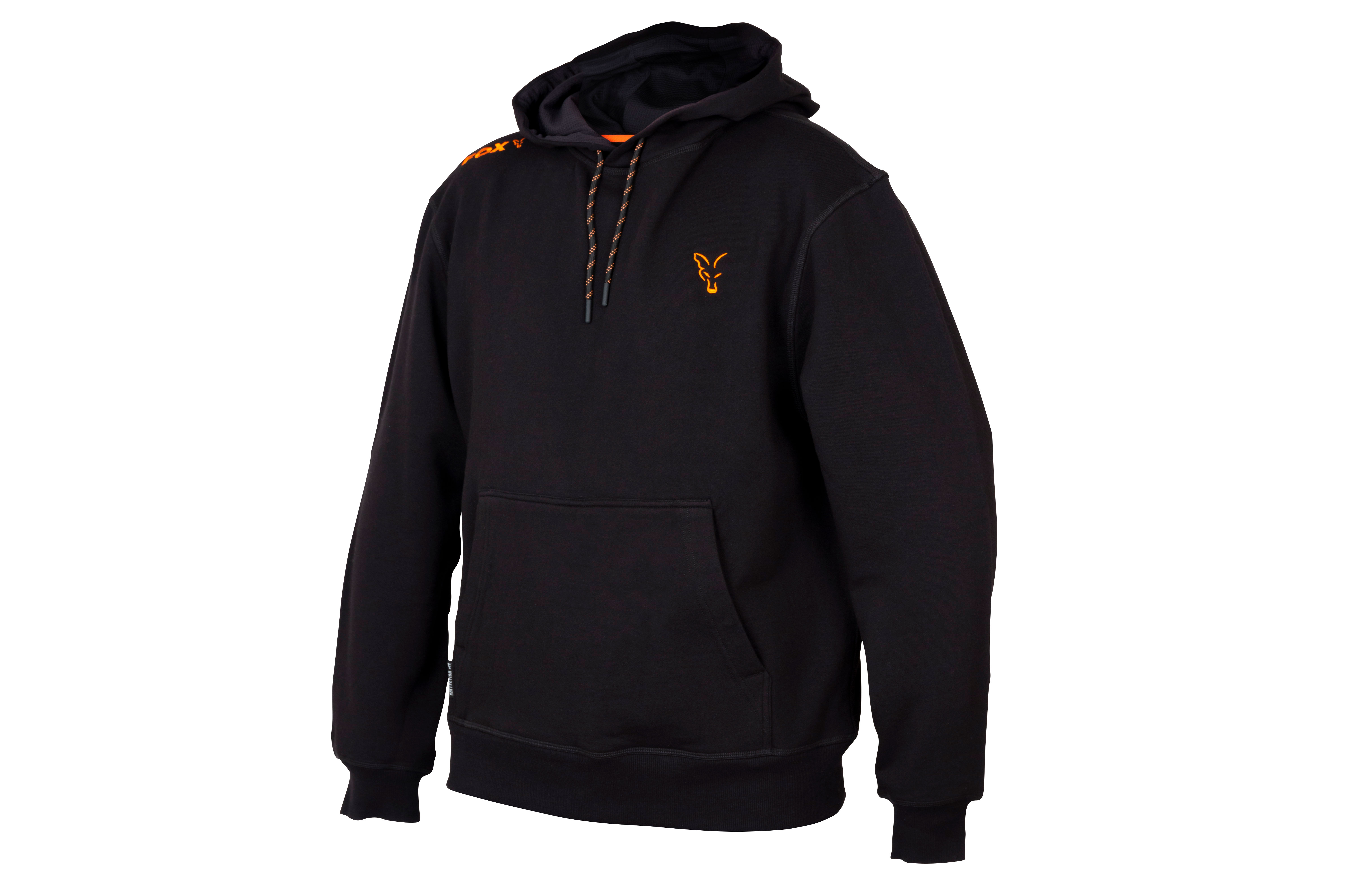 All Sizes FOX NEW Collection Black & Orange SHERPA Hoody Hoodie 