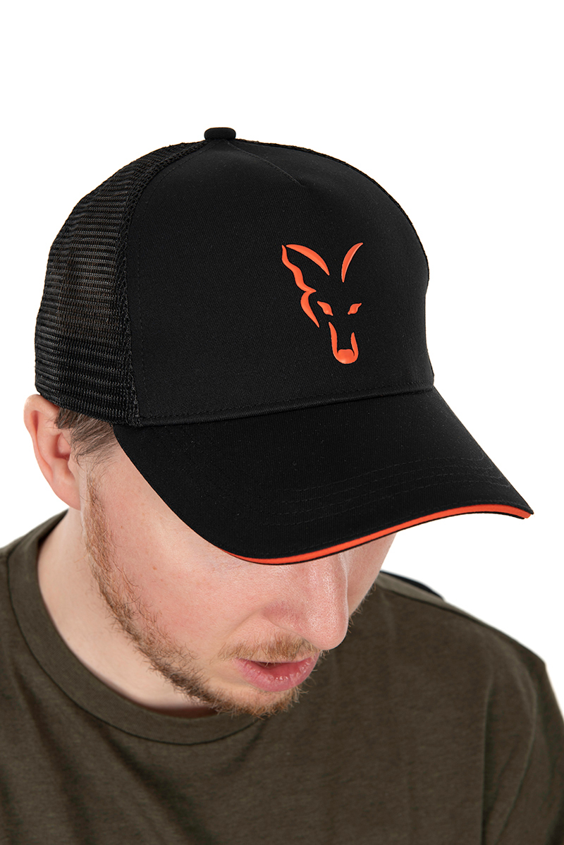 chh017_fox_collection_trucker_cap_black_and_orange_logo_detailjpg