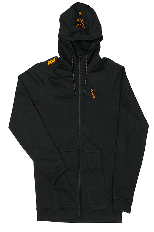 fox black and orange hoodie