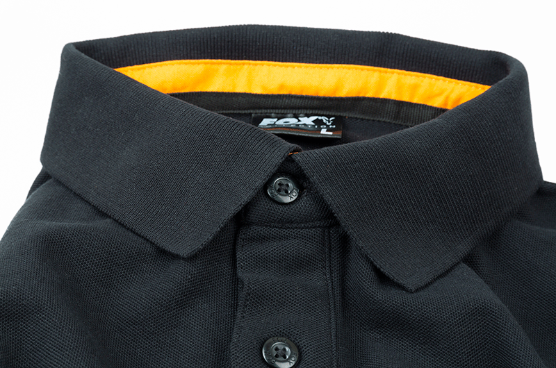 Fox NEW Collection Black And Orange Mens Fishing Polo Shirt *All Sizes*