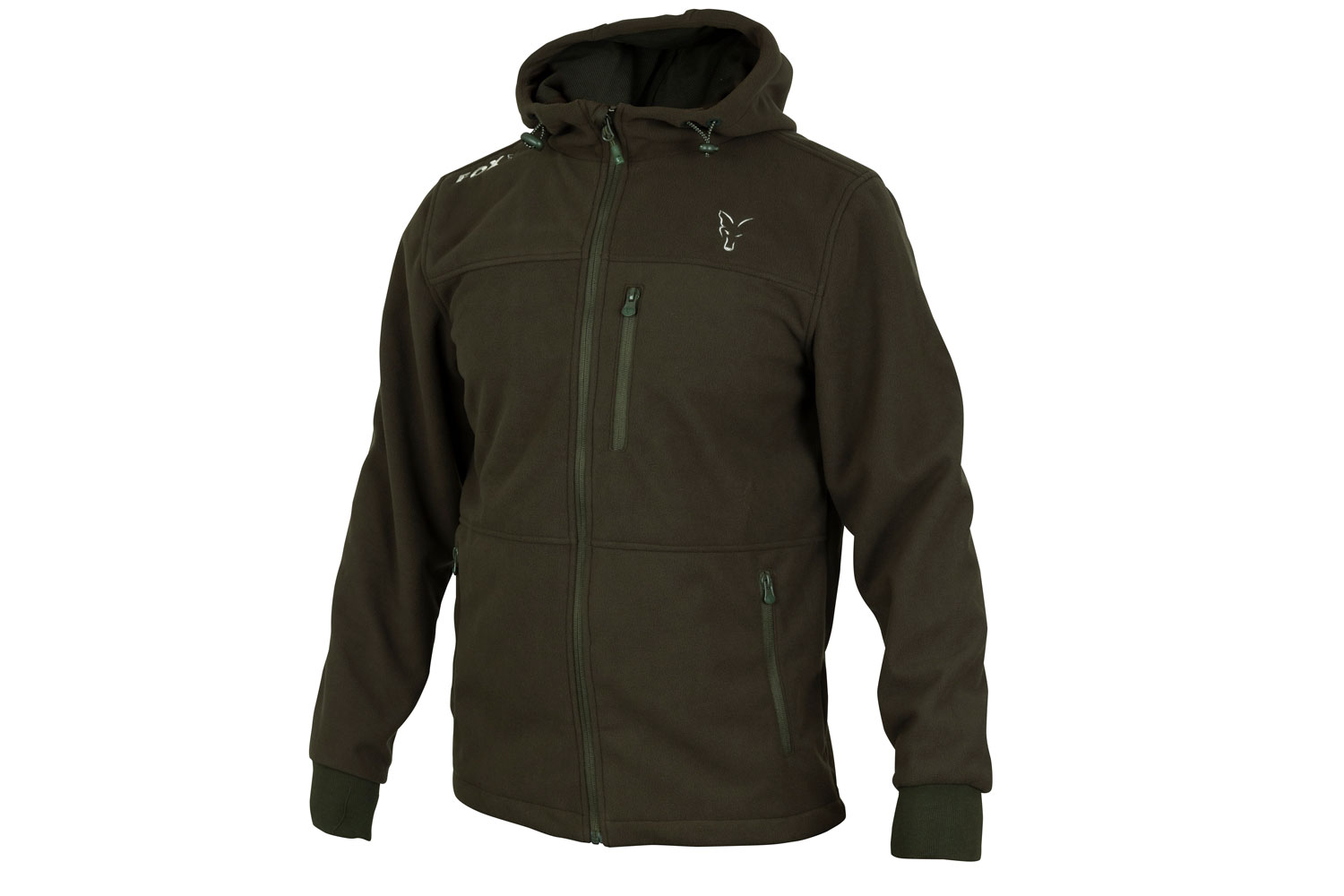 Непродуваемая куртка с капюшоном Fox Green & Black Softshell Jacket