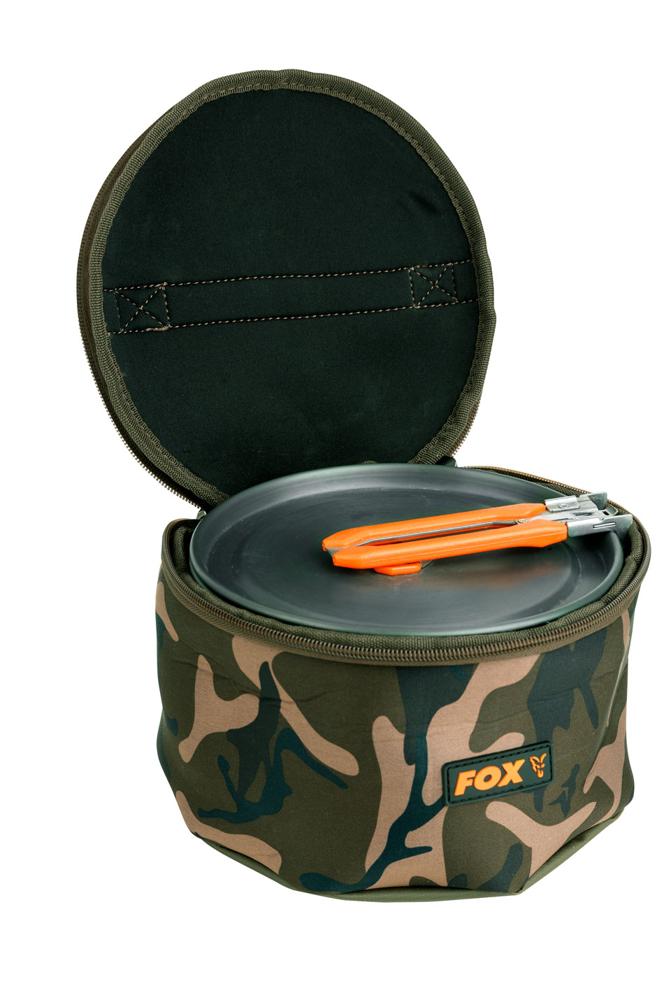 Camo Neoprene Cookset Bag Fox CamoLite Carp Fishing Luggage Range