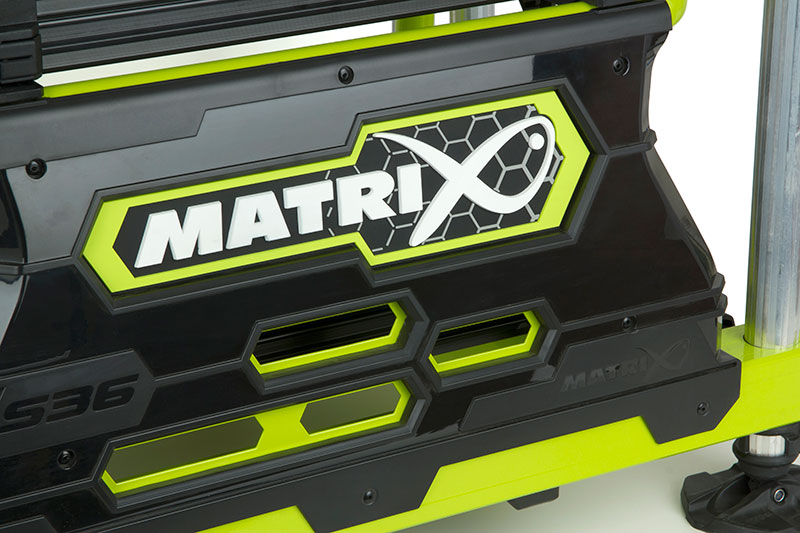 Fox Matrix S36 Superbox Noir Nouveau match Fishing Seatbox Inc 2x Shallow Plateau