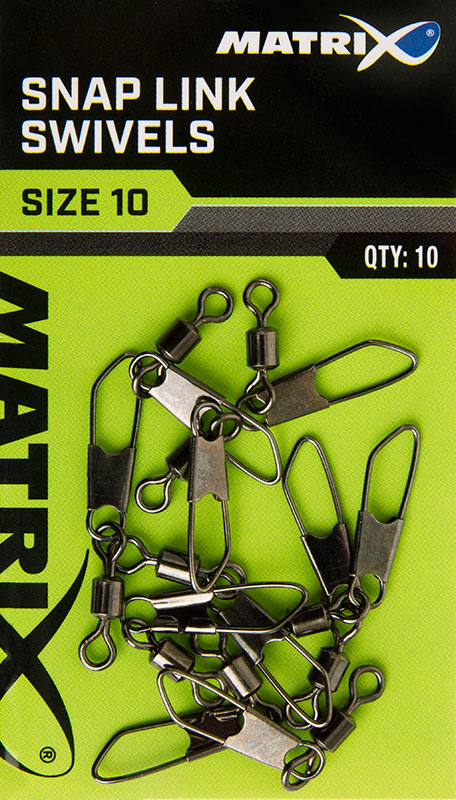Matrix Feeder Snap Swivels Size 12