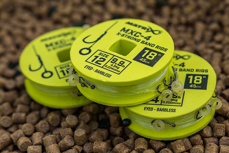 NEW 2021 MXC-4 X-STRONG BAIT BAND RIGS 45CM//18INS TIED HOOKLENGTHS FULL RANGE