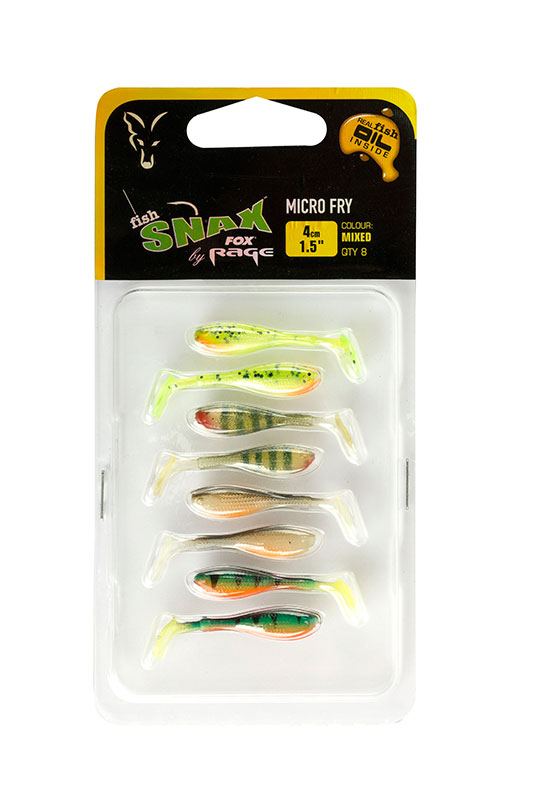 Fox Rage Fish Snax Tiddler Fast Soft Lure 12cm Choice of Colours 