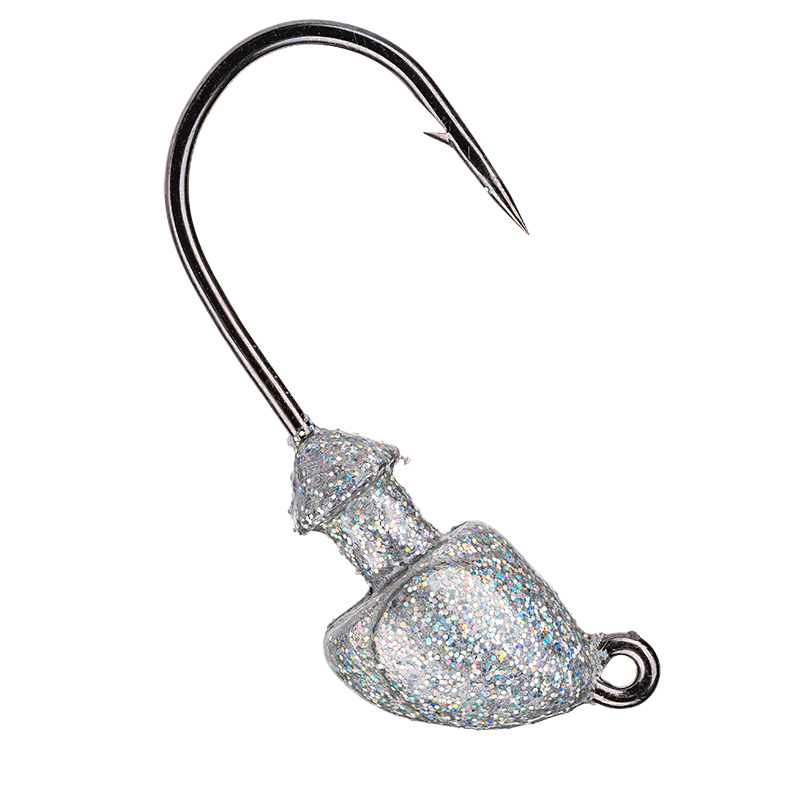 Strike King Squadron & Baby Squadron Swimbait Jig Heads (Baby) Silver Bling - 8.8g
