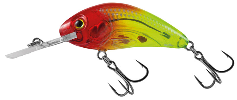Salmo Rattlin' Hornet 4.5cm Clear Bright Red Head - Floating