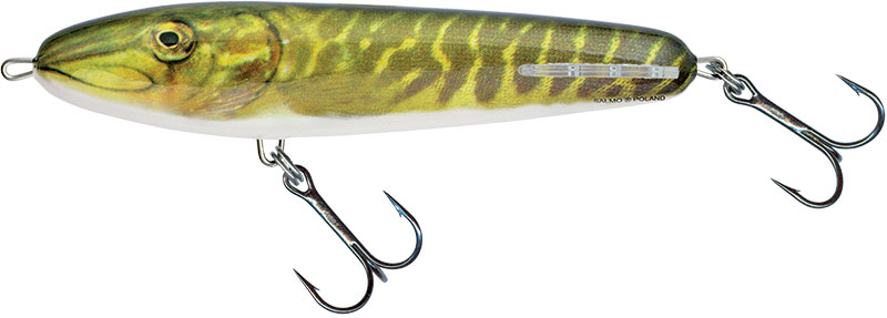 Limited Edition Salmo Sweeper 17 Colours Real Pike - Sinking