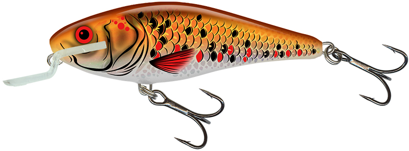 Salmo Executor 12cm Holographic Golden Back - Shallow Runner Floating