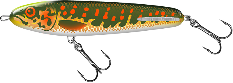 SALMO SWEEPER 17cm SINKING LIMITED EDITION COLOURS Sweeper 17cm Sinking Holographic Gold Pike